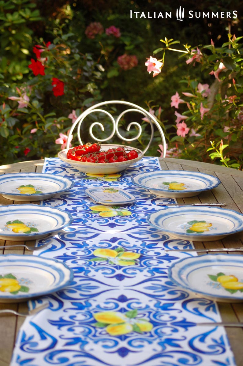 Italian Summers Amalfi Coast Table Runner - Thumbnail 3