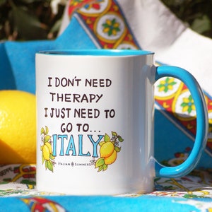 Italy Mug: Italian Lemons, Funny Travel Gift
