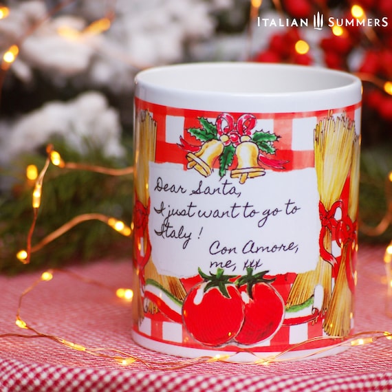 Mug de Noël italien Dolce Spaghetti, Italien Noël, Italie mug, Italie Mug  de Noël, Tradition italienne, Natale, Buon Natale, Italie Cadeau de Noël -   France
