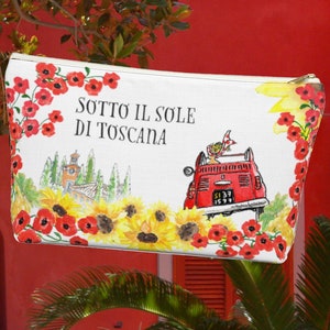 Ciao Tuscany  clutch | Italy bag, Ciao bag, Tuscany  traveller, Italy bridemades gift, make-up bag Tuscany inspired, Italy gift, Italy theme