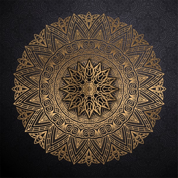 SVG Arabesque orientale Mandala commode boutons - poignées de tiroir,motif fleuri, Boho, Style Bohème,file eps,svg,dxf Silhouette Cricut