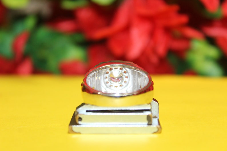 2.00 CT TW Diamond Mens Halo Engagement Ring Jubilee Style Men/'s Wedding Band Ring IN 14K Solid Two-Tone Gold