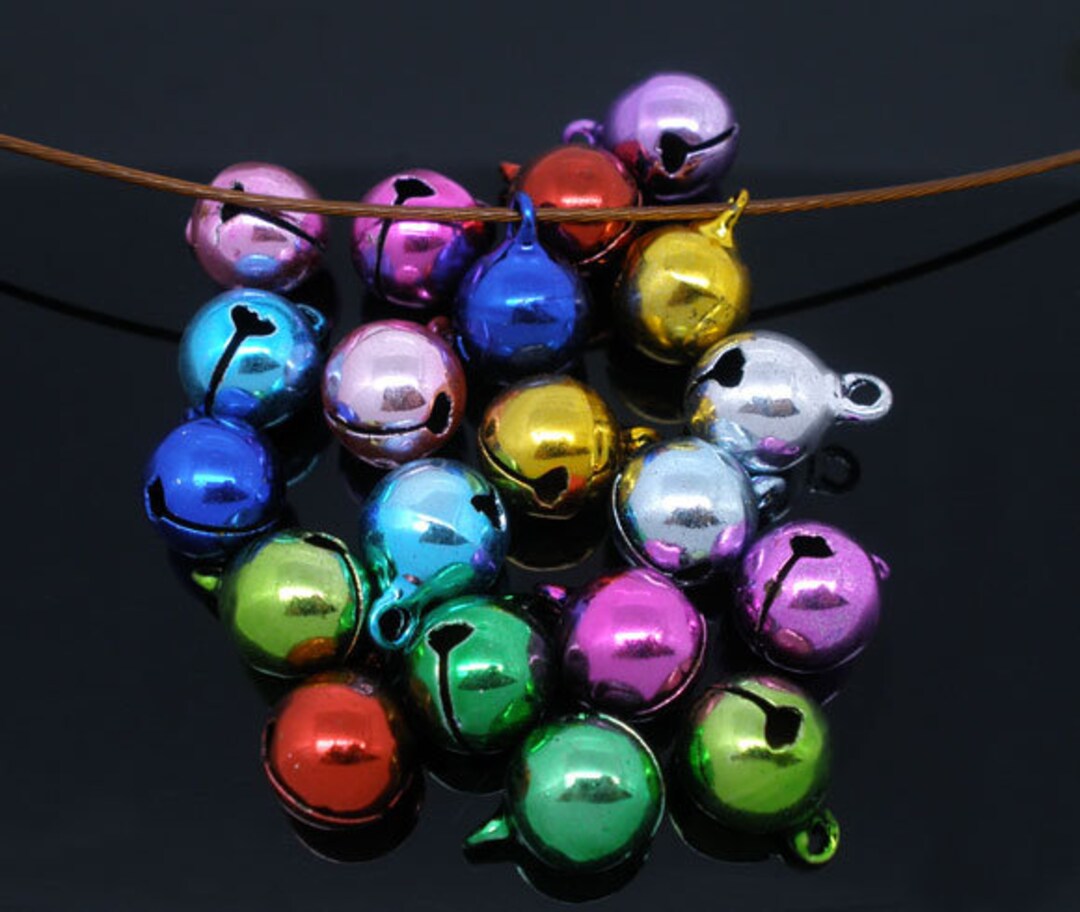Bell♡ページ 25 Asst. Color Jingle Bell Charms 8x8mm (b188h) - Etsy