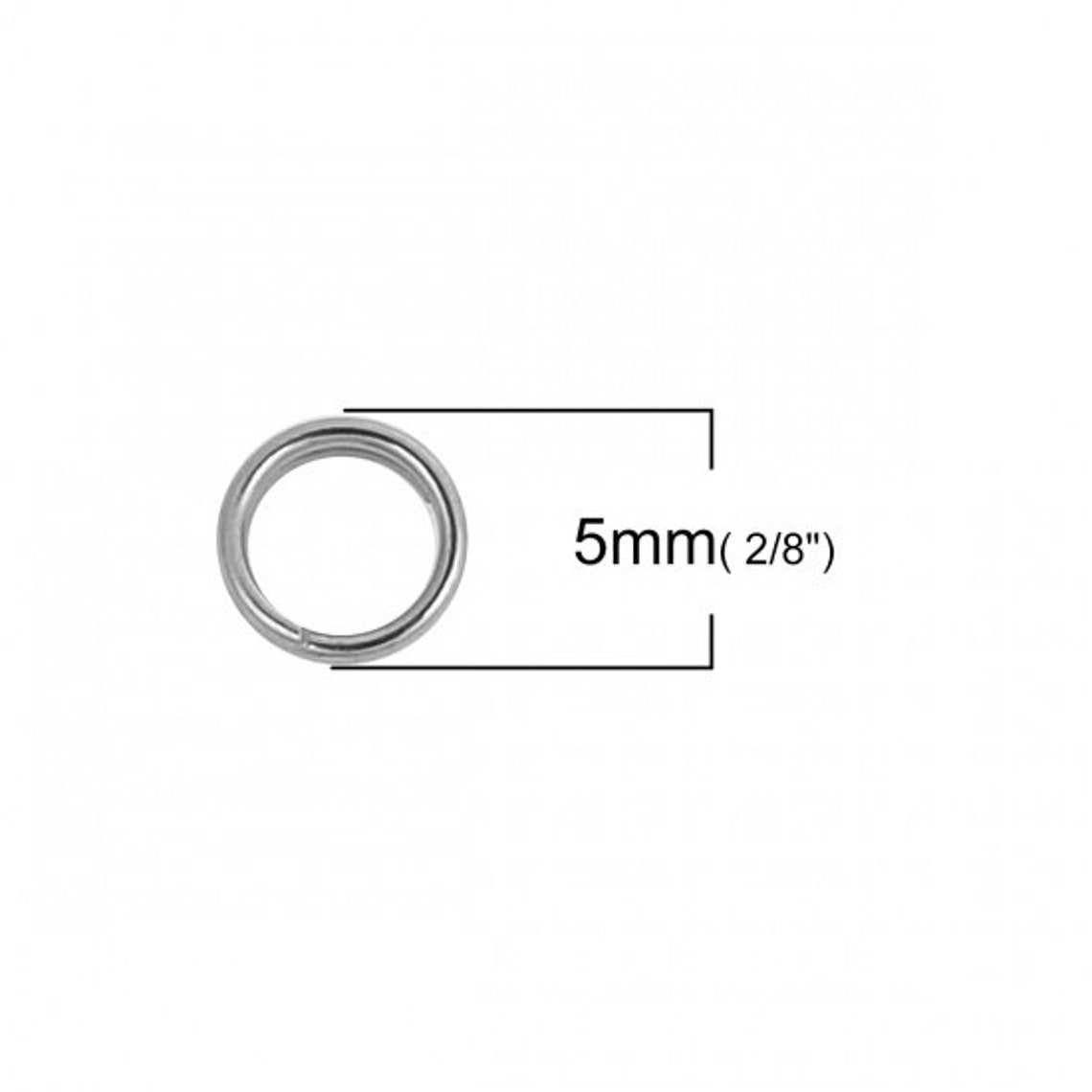 1000 304 Stainless Steel 5mm Split Jump Rings b151f - Etsy