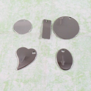Choice Silver Tone Stainless Steel Stamping Blank Pendants (B51k-o)