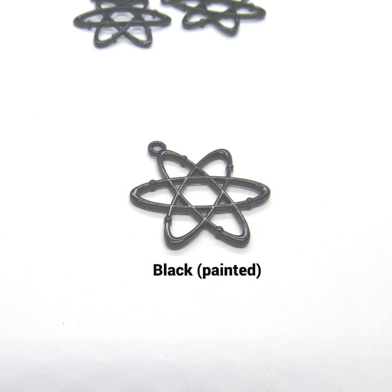 2 Choice of Tone Metal Alloy Atom Molecule Chemistry Science Pendant/Charms image 7