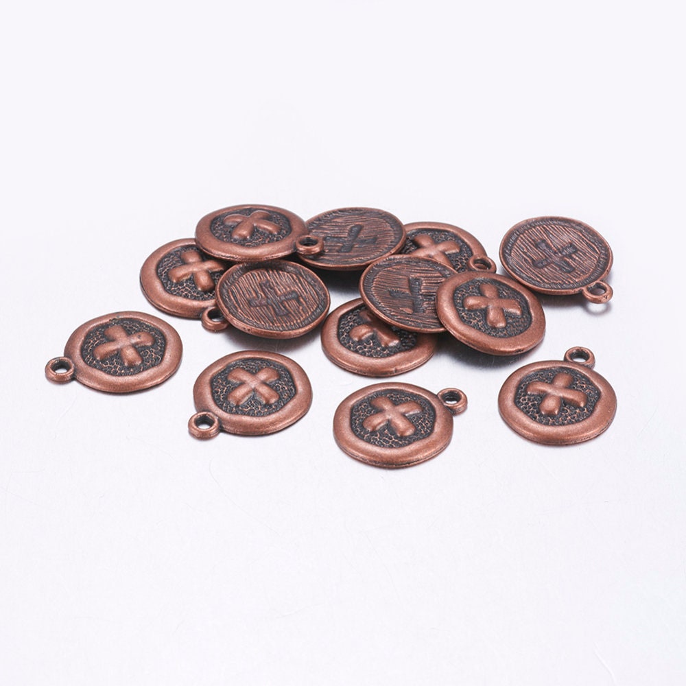 黒へり10m、赤へり10m、ネイビー5 10 Red Copper Metal Alloy Cross Charms 19mm X 15mm (b99c) - Etsy