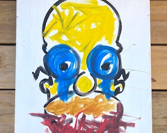 Pop Zeitgenössische Acrylgemälde - Homer Simpson