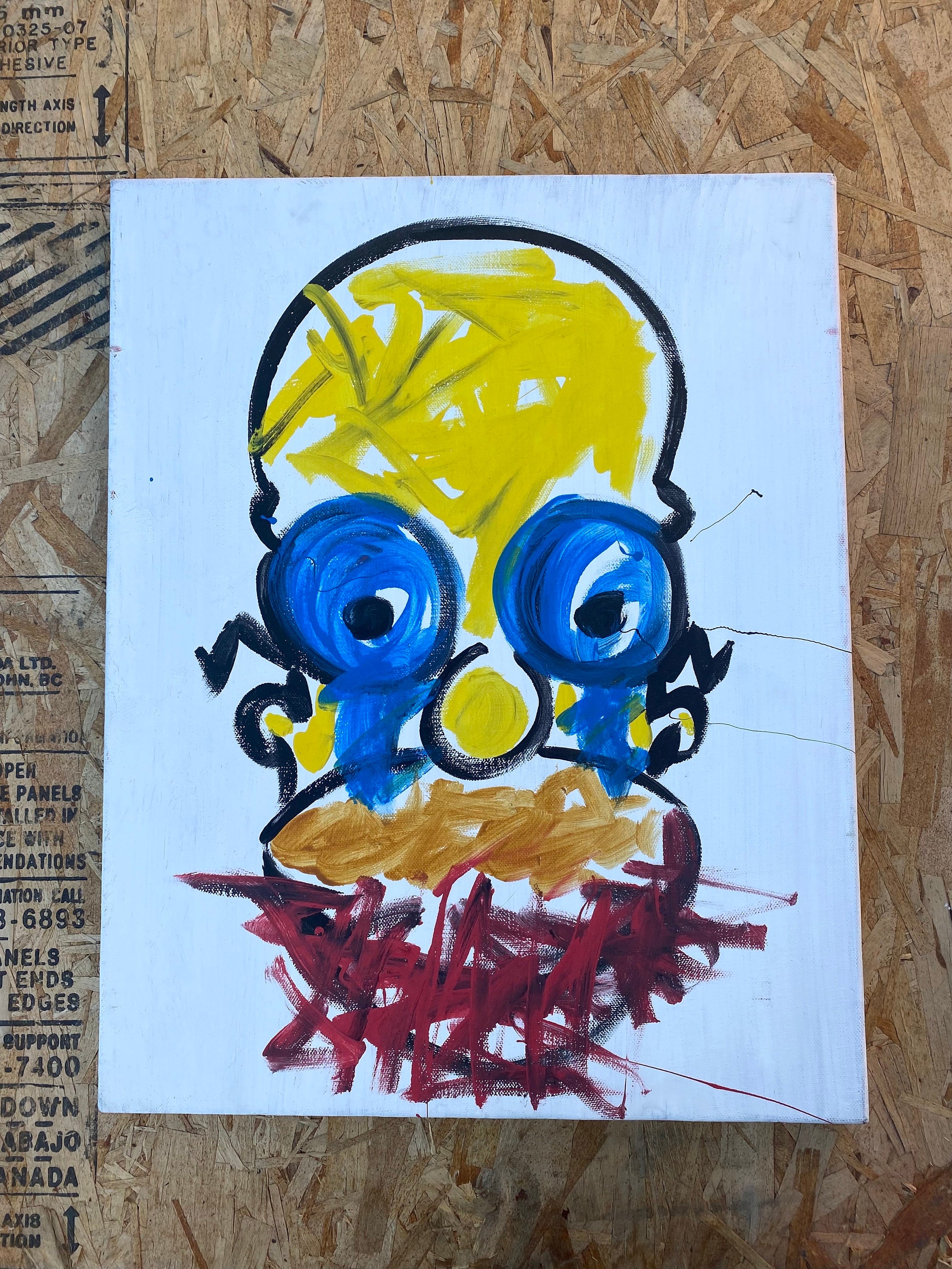 Simpson Poiting Pop Contemporary Acrylic Painting - Homer Simpson - Etsy