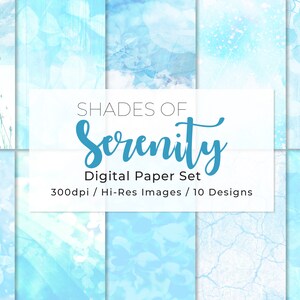 Digital Paper Pack, Background Texture, Sky Blue Background, Digital background, Printable Background, Abstract Backgrounds, Scrapbook Paper