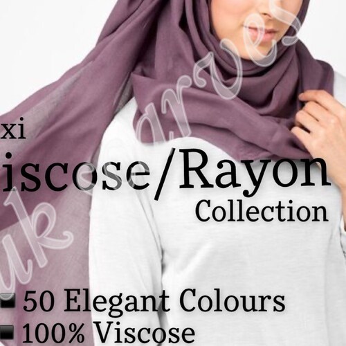 Ladies Womens Plain VISCOSE RAYON Large Maxi Scarf Hijab Shawl Sarong Wrap
