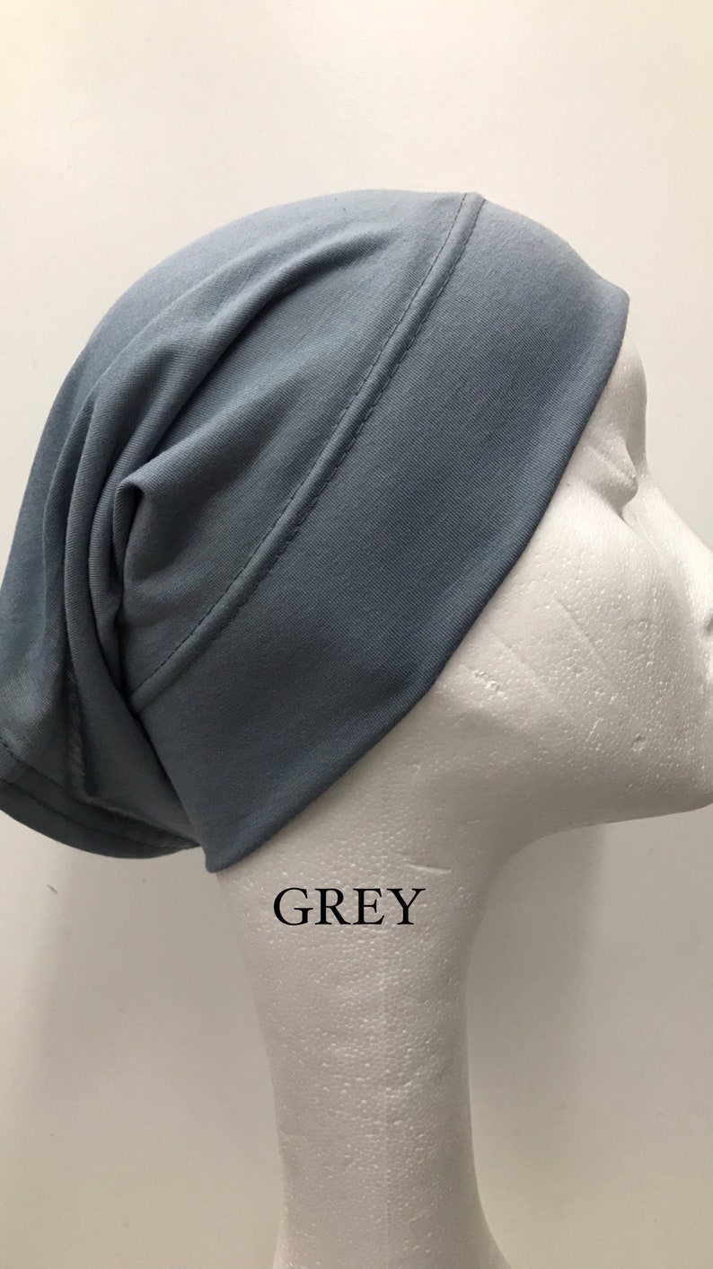 NEW Women Ladies Under Scarf Hijab TUBE BONNET Bone Cap Band Premium Quality Gray