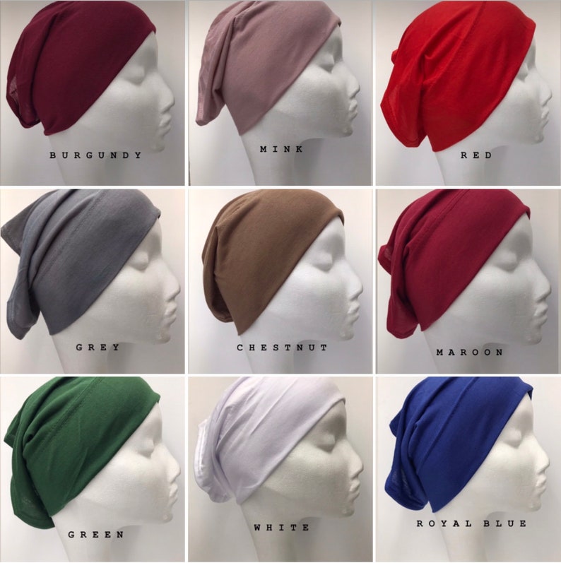 NEW Women Ladies Under Scarf Hijab TUBE BONNET Bone Cap Band Premium Quality image 2