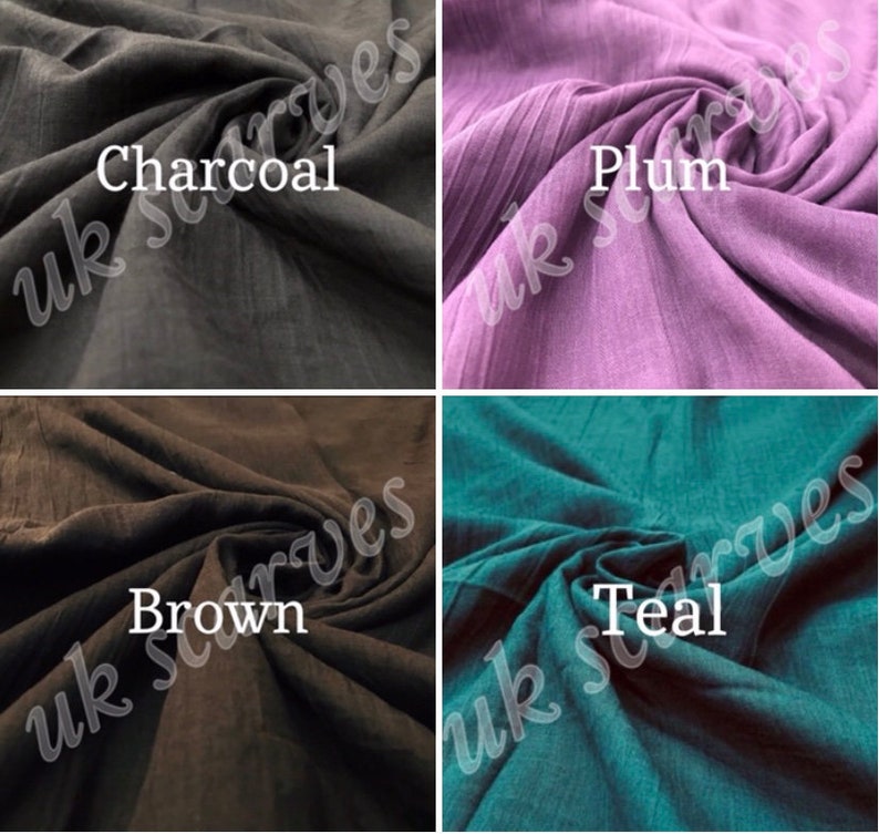 Premium Quality Soft COTTON SILK Maxi Hijab Scarves Headscarf image 6