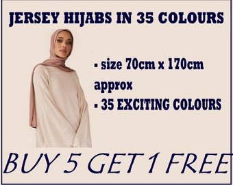 Jersey Stretchy Hijab large plain maxi scarf shawl high quality wrap warm