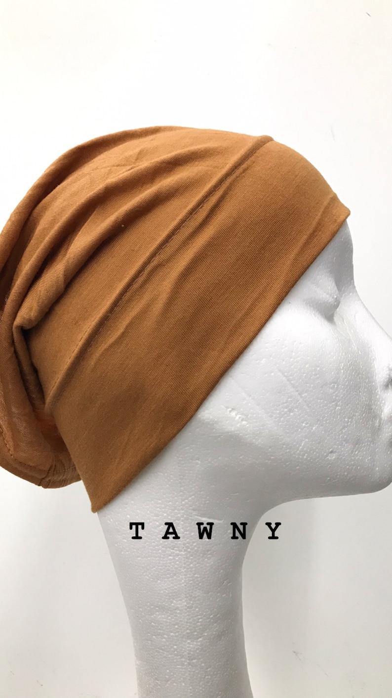 NEW Women Ladies Under Scarf Hijab TUBE BONNET Bone Cap Band Premium Quality Tawny