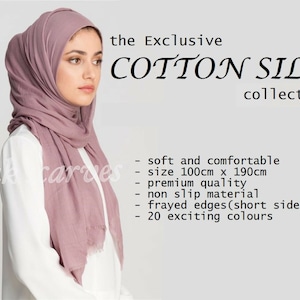 175X80 Maxi *Chiffon* Premium Quality Plain Scarf Hijab Sarong Showl Large Silk