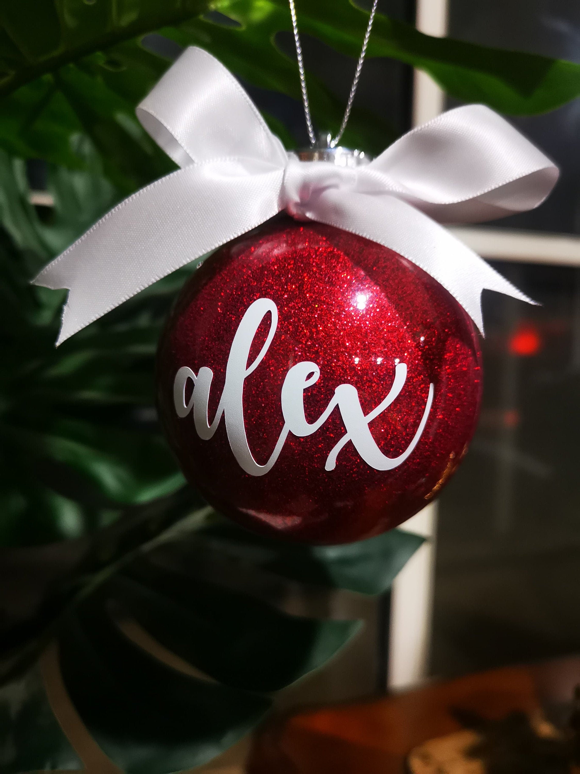 Handmade personalised Christmas Bauble Etsy