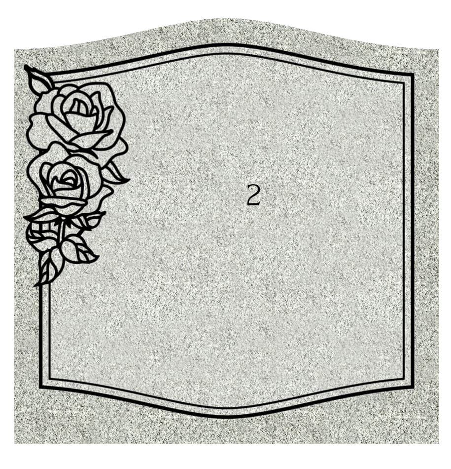 Headstone Memorial Single Upright Headstone Design your own Etsy