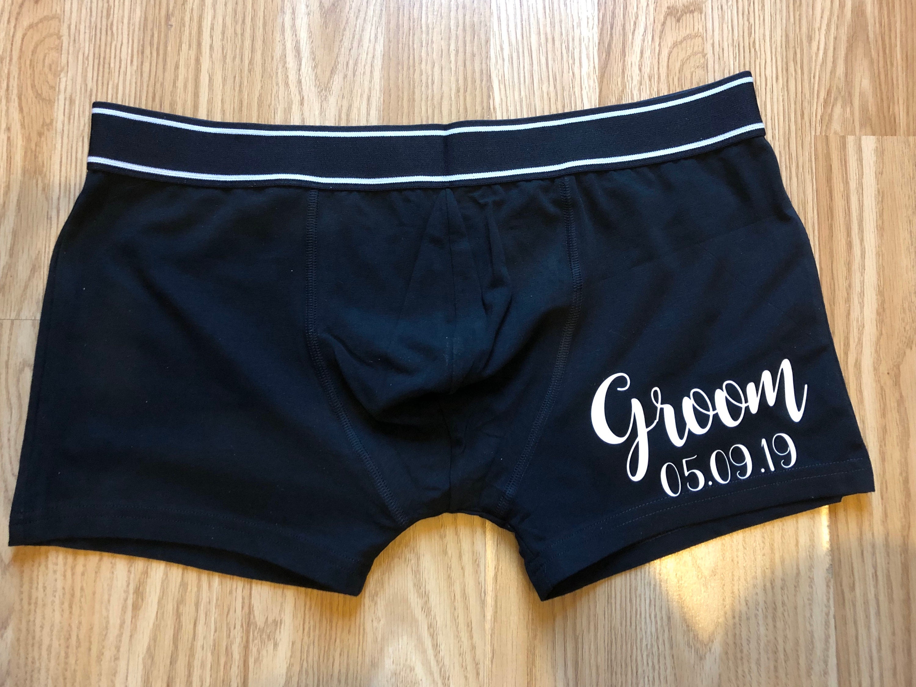 Image of Boxers, Personalised Boxers, Property Of Mrs, Groom Bestman