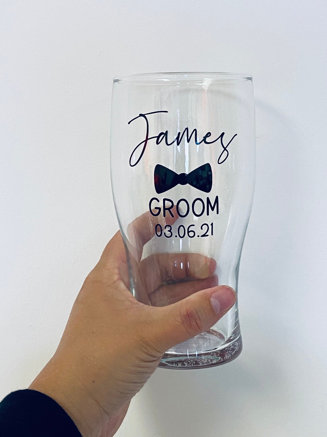 Pint Glass Personalised Groomsman Gifts Best Man Groom Etsy