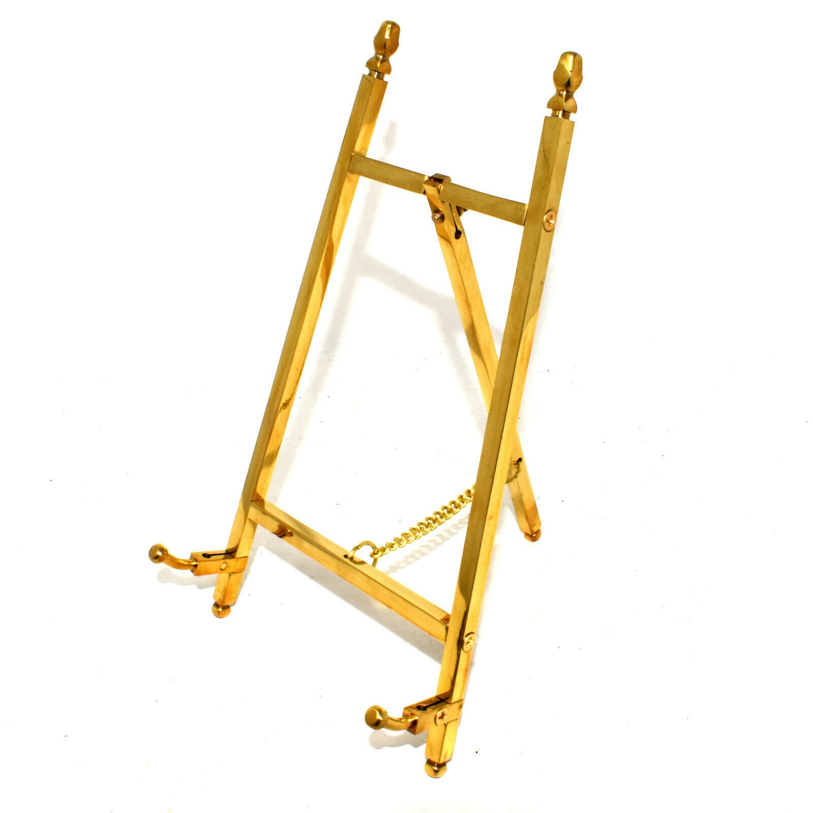 Polished Brass Plated Picture Frame Display Easel Stand Artist Etsy UK