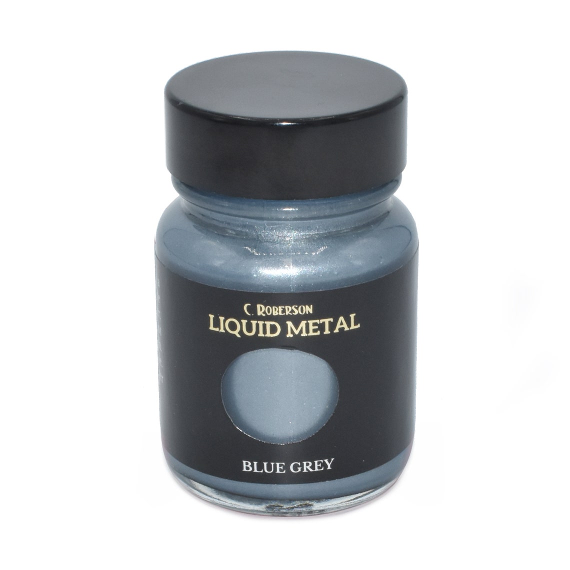 C Roberson & Co LONDON Liquid Metal Metallic Paint Blue Grey Etsy