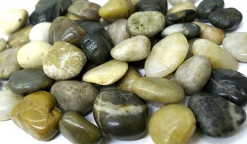 Mixed Color River Rocks 5 5 Lb Bag 3 4 To 1 1 2 Etsy