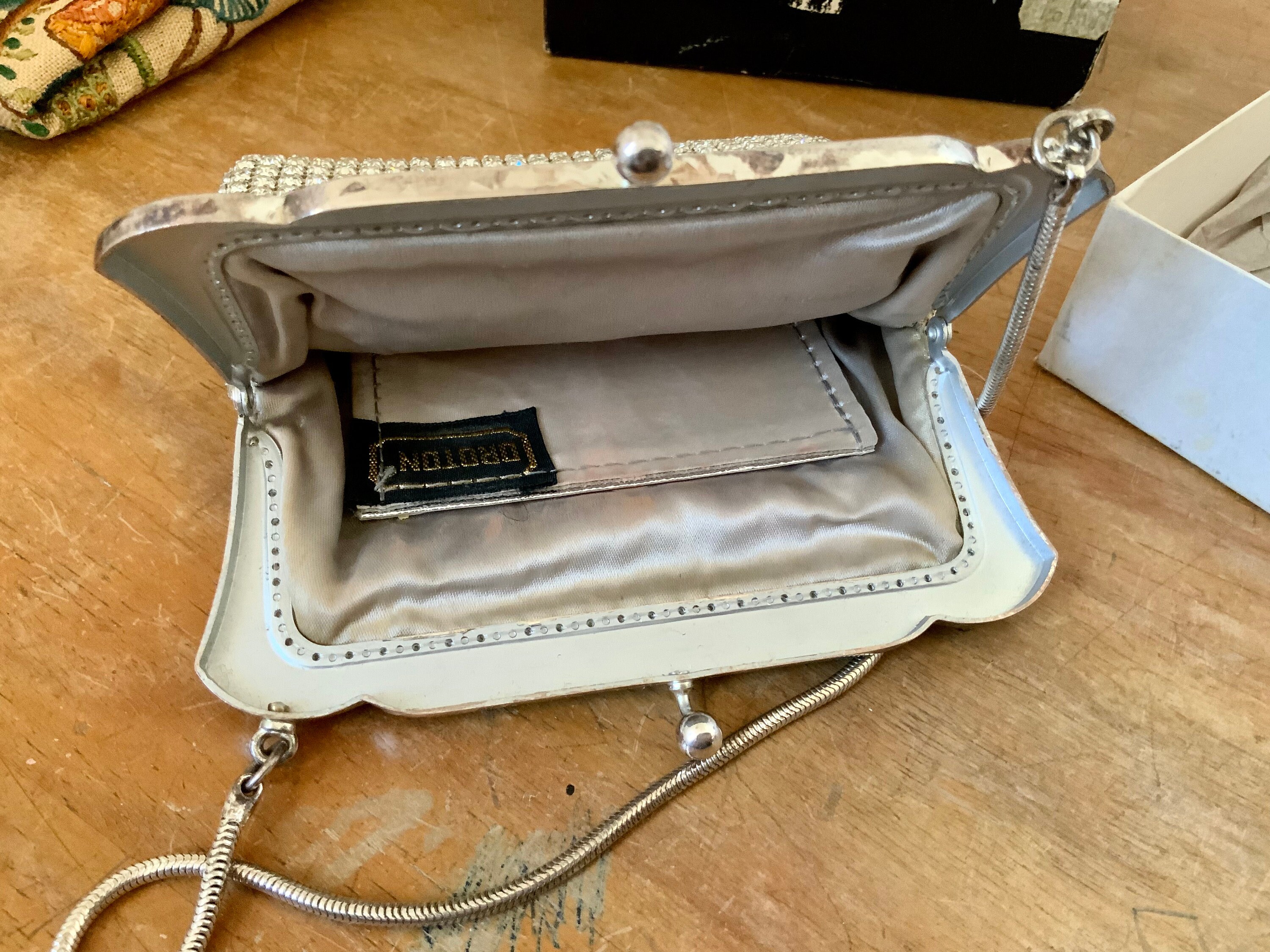 Vintage Oroton diamanté glomesh evening bag from 1973 in Etsy