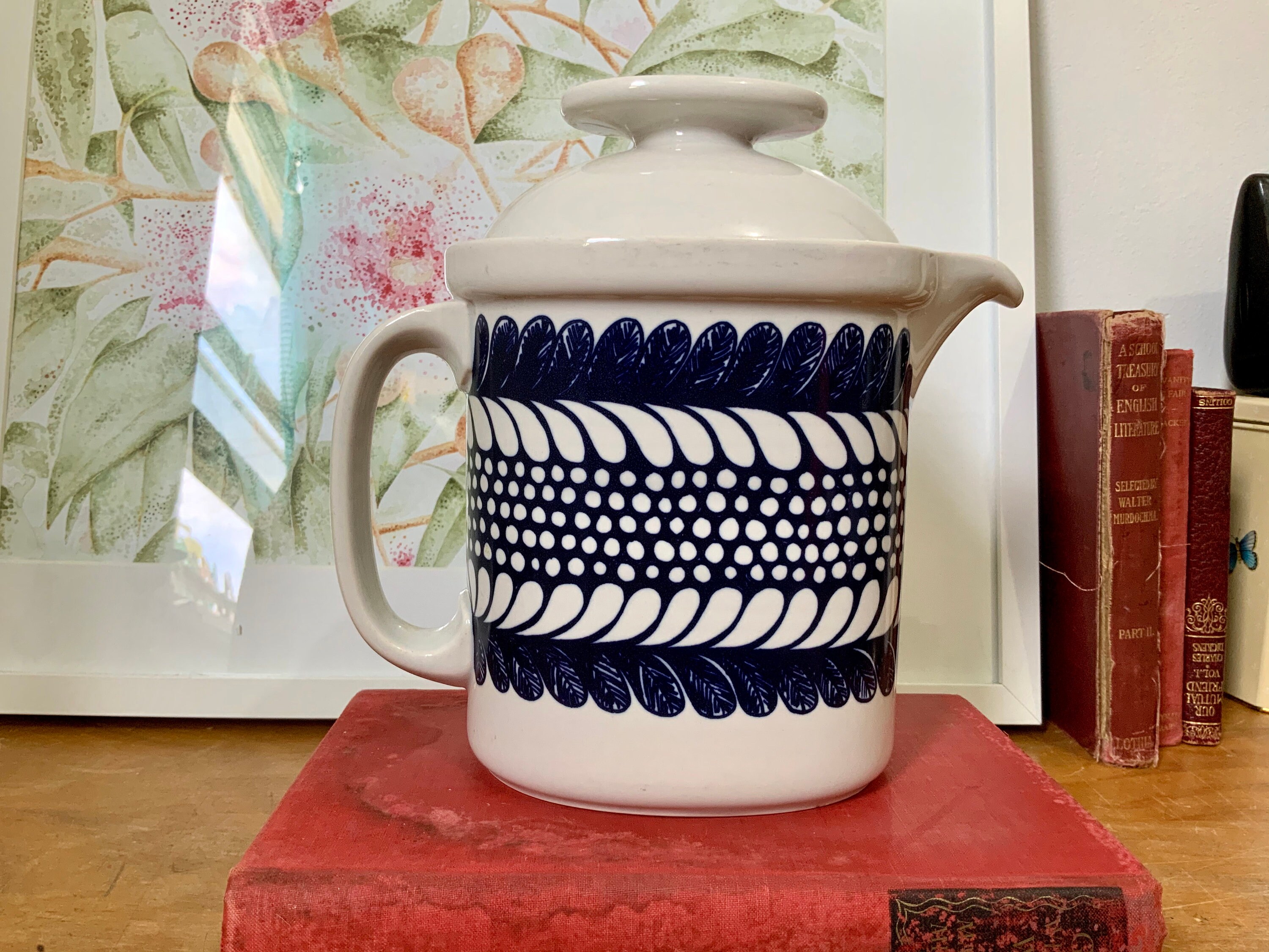 Vintage Rosenthal blue and white teapot Etsy.de