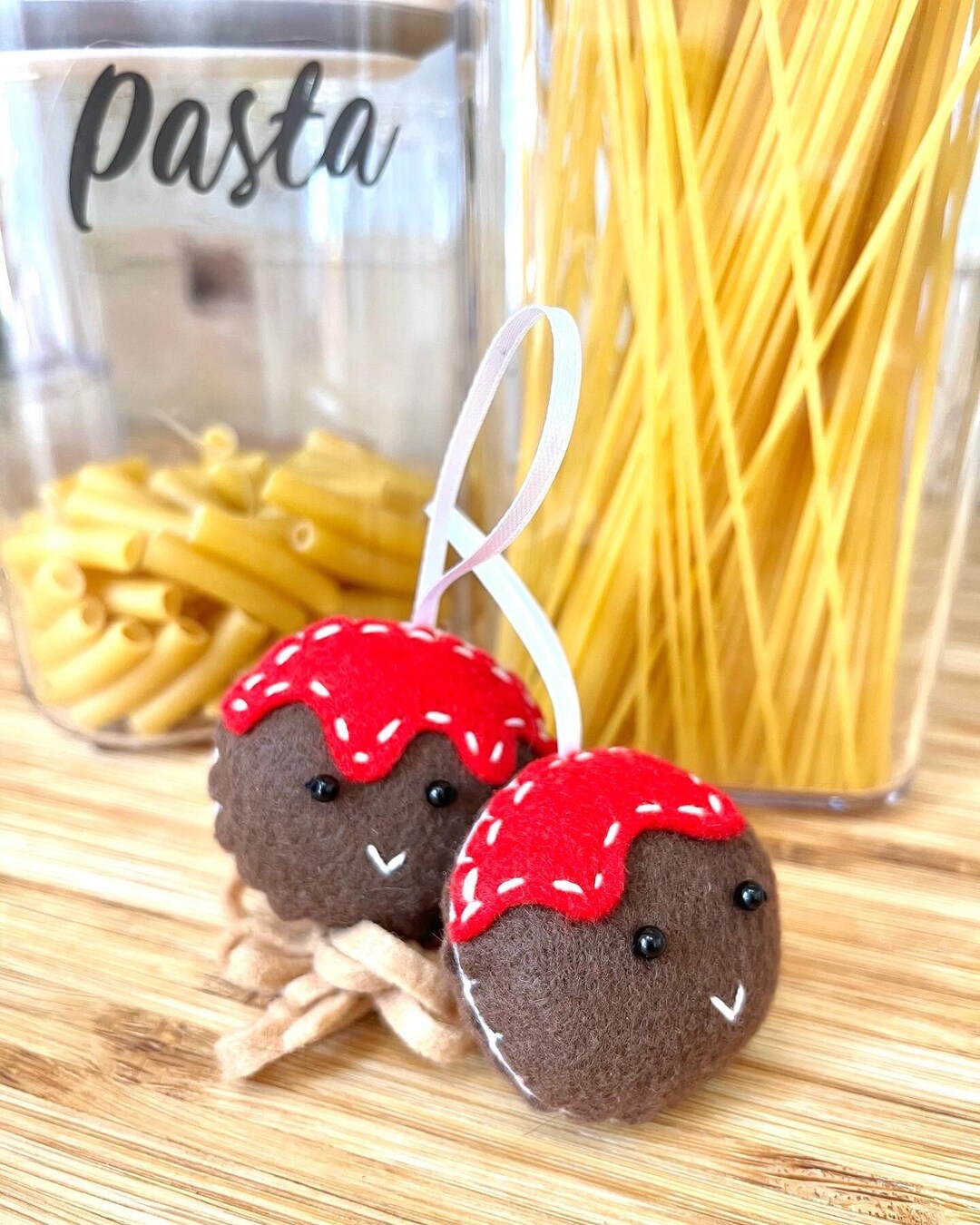 Meatball Ornament Meatball Gift Pasta Party Spaghetti Etsy