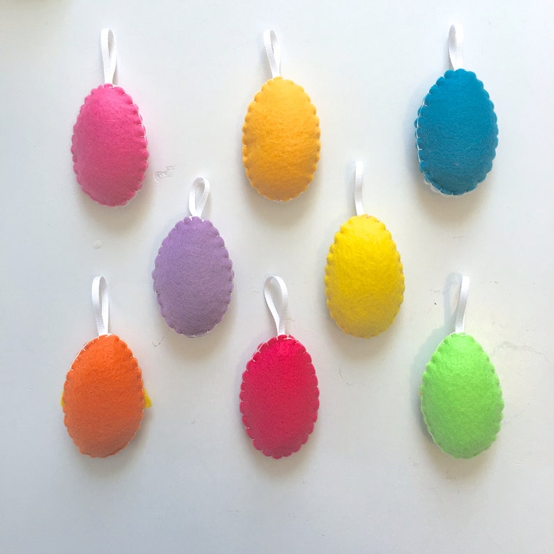 Decorative Felt Easter Egg Ornament Etsy