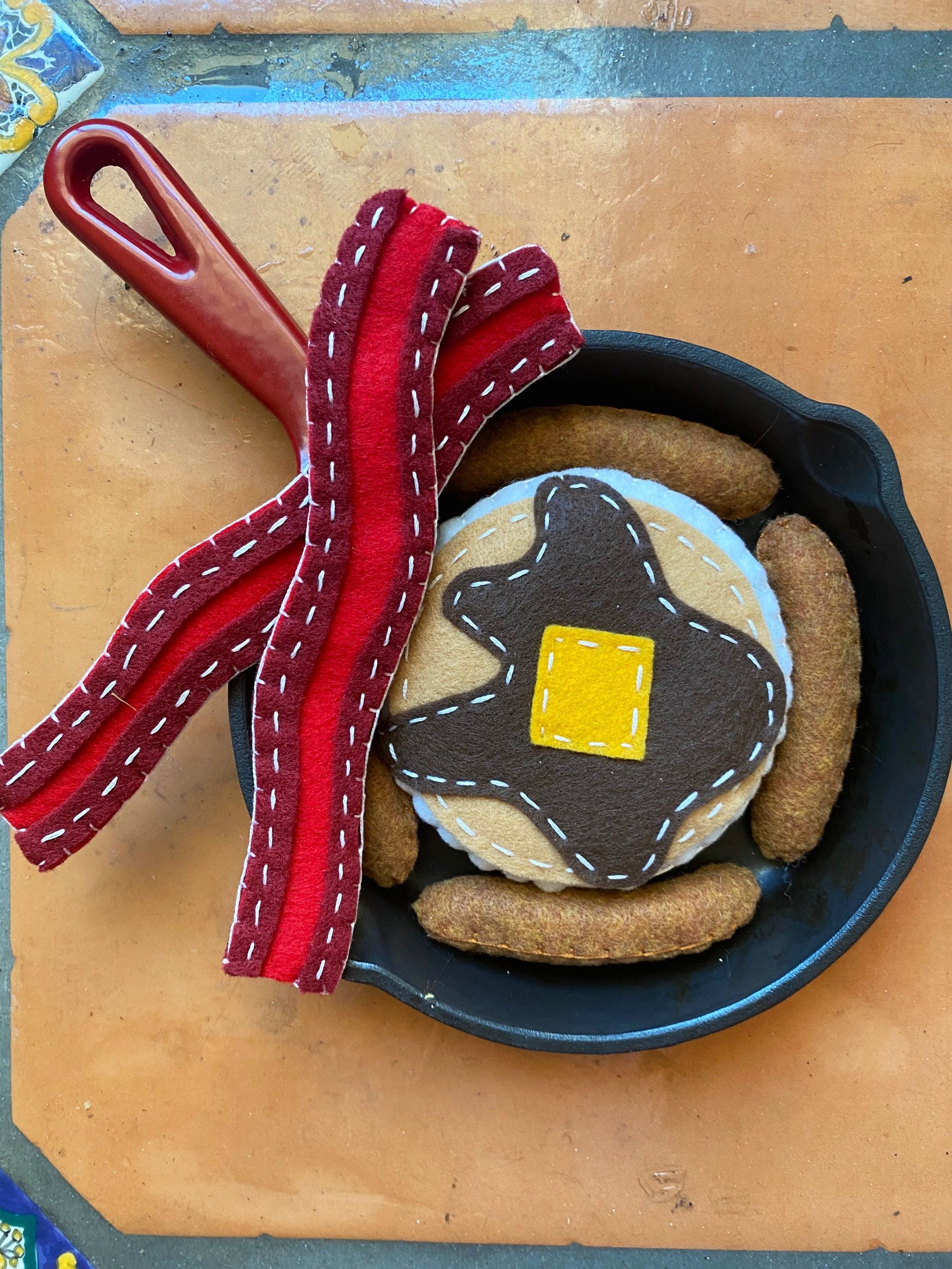 Play Food Play Felt Food Felt Pancakes Play Breakfast Etsy UK