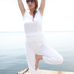 Combinaison de yoga, tenue de yoga, vêtements de yoga pour femmes, cadeau de yoga, combinaison kundalini, cadeau pour elle, tissu de méditation, vêtements d'instructeur de yoga,