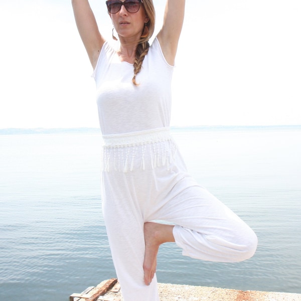 Yoga jumpsuit, yoga outfit, yoga clothes for women, yoga gift, kundalini jumpsuit,gift for her,  meditation cloth, yoga instructor clothes,
