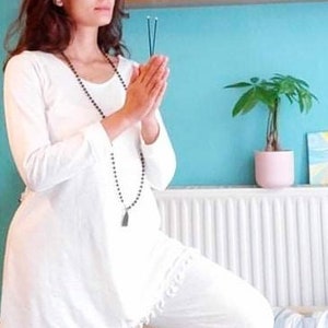 Percentage ballon Banket Yoga Tunic Yoga Top White Cotton Clothing Yoga Outfit - Etsy UK