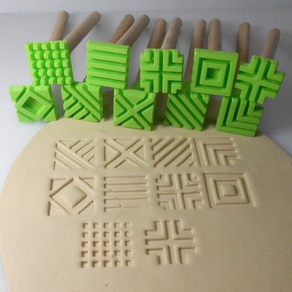 Stamps for clay pottery ceramic polymer cookies embossing Etsy