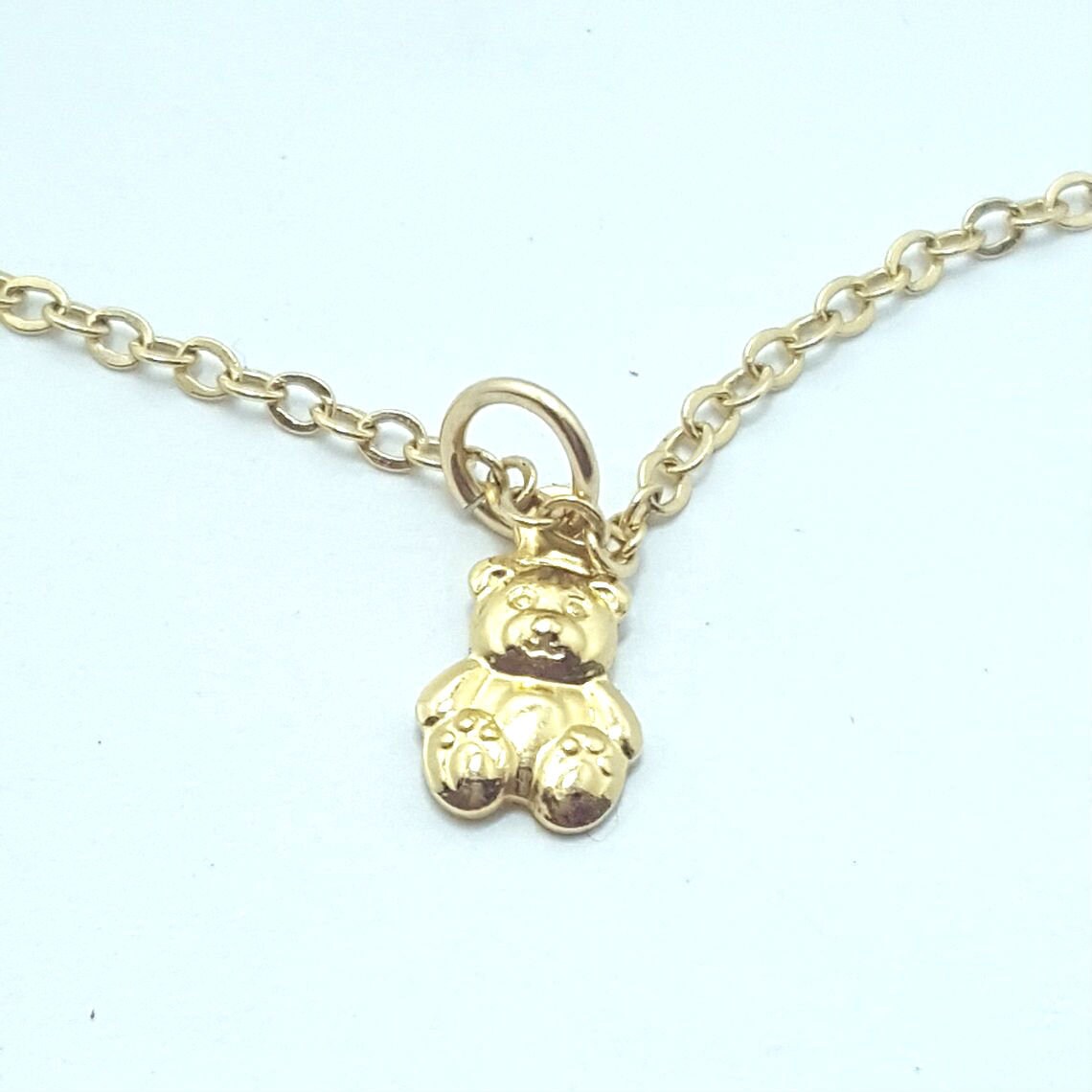 Gold Filled Small Bear Necklace / Bear Necklace / Animal Etsy UK