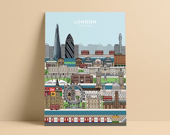 London England Travel Artwork Print
