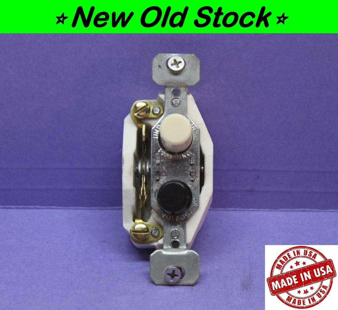 Vintage Push Button Light Switch SinglePole ON/OFF Etsy