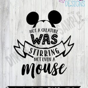 Mouse Christmas SVG, Cutting File, PNG Sublimation file, Christmas Decor Instant Download Bundle!