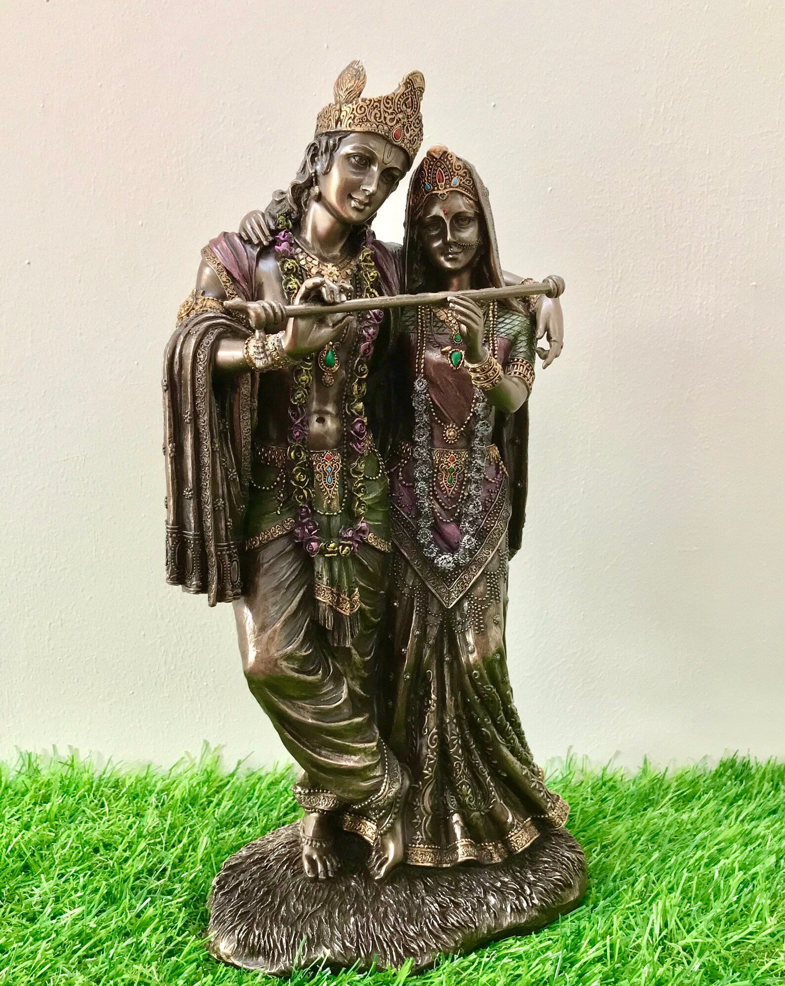Radha Krishna Statue 11 inch Radha Krishna Idol Love God Etsy