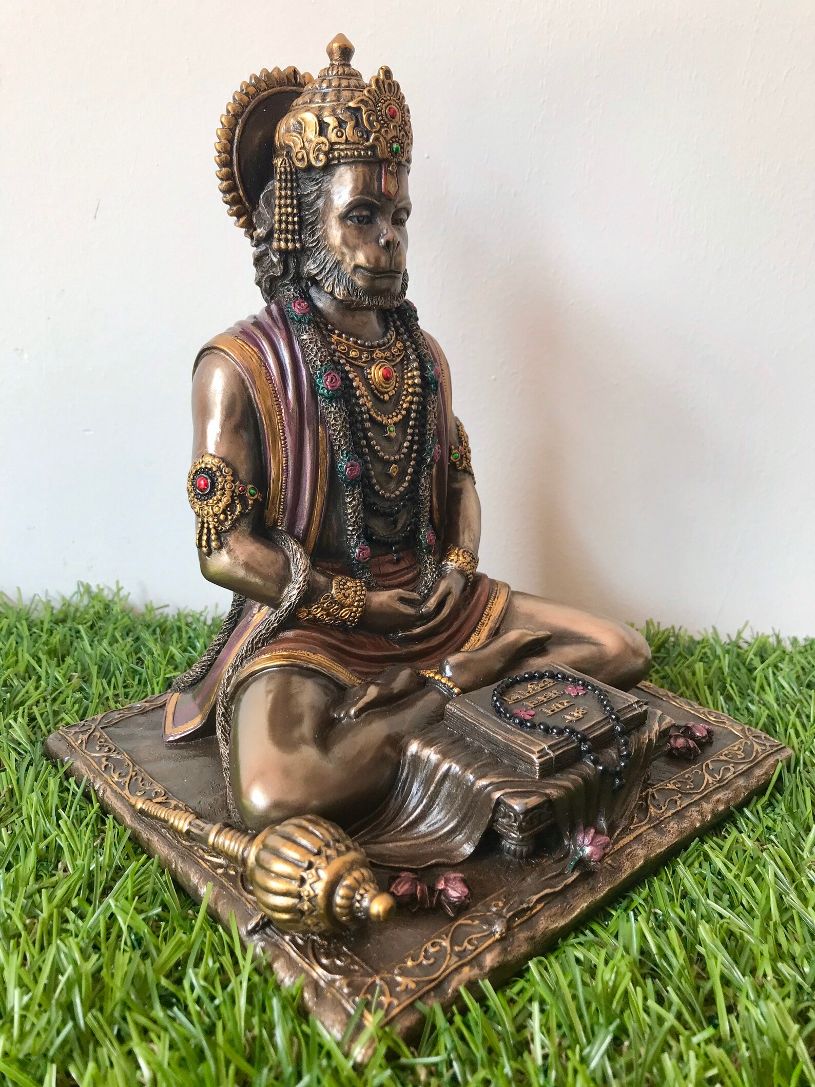 Hanuman Statue 8 Inch Meditating Lord Hanuman Idol Etsy