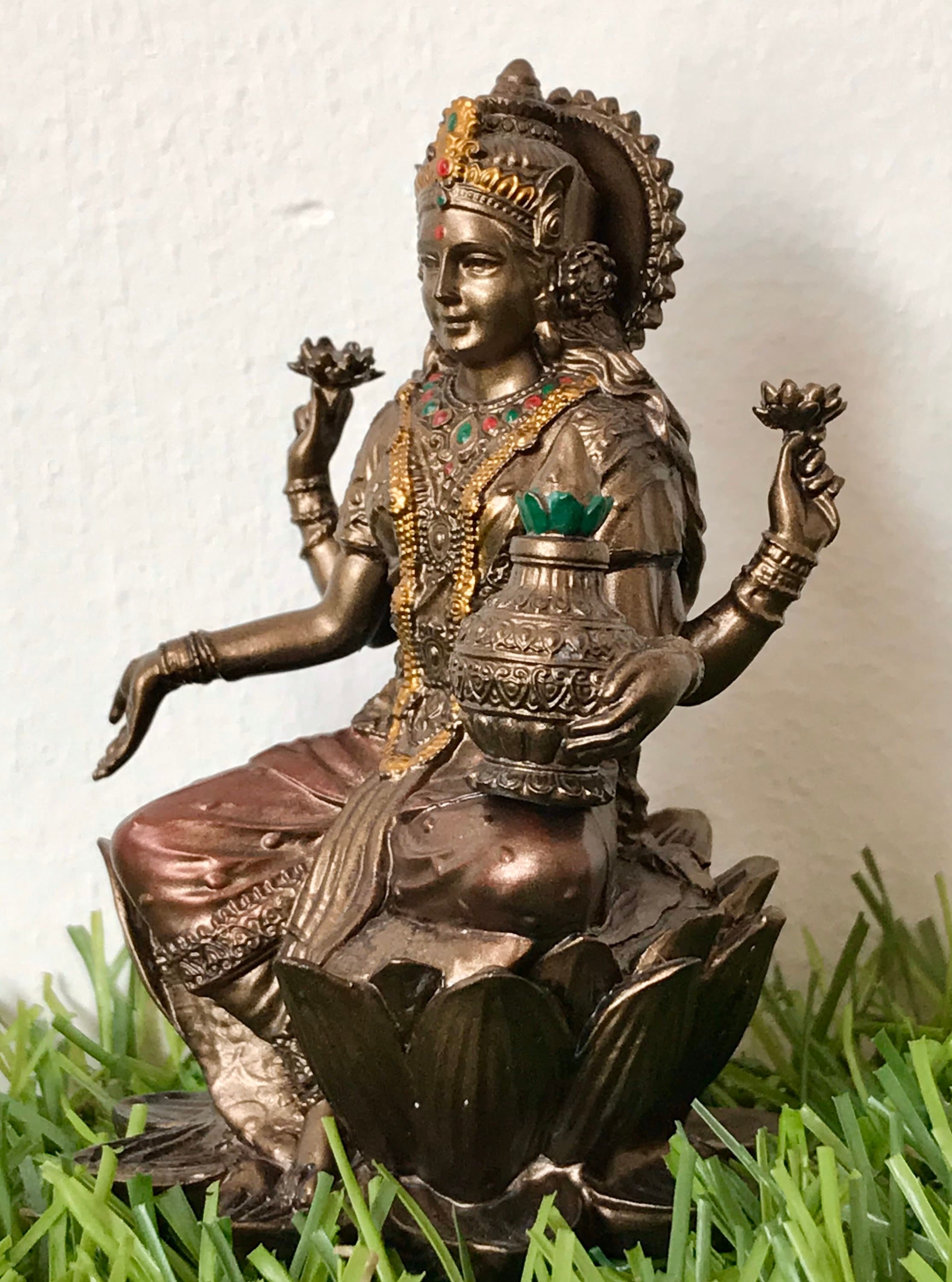 Goddess Lakshmi Statue Goddess Laxmi Statue Sitting Lakshmi. Etsy