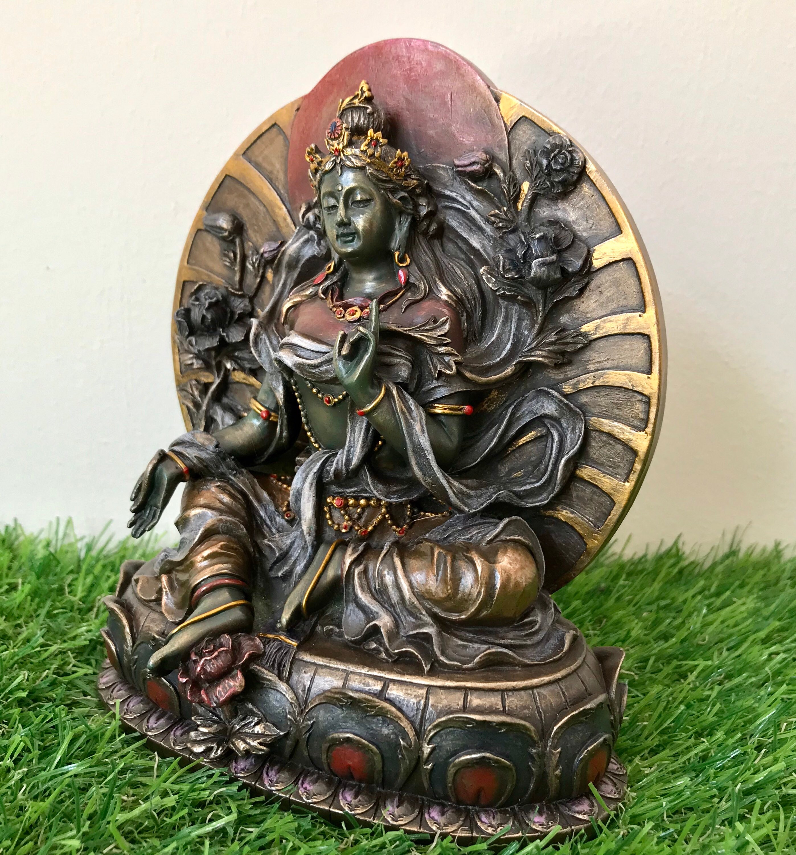 Green Tara Statue 6 Inch Green Tara Idol Tibetan Etsy