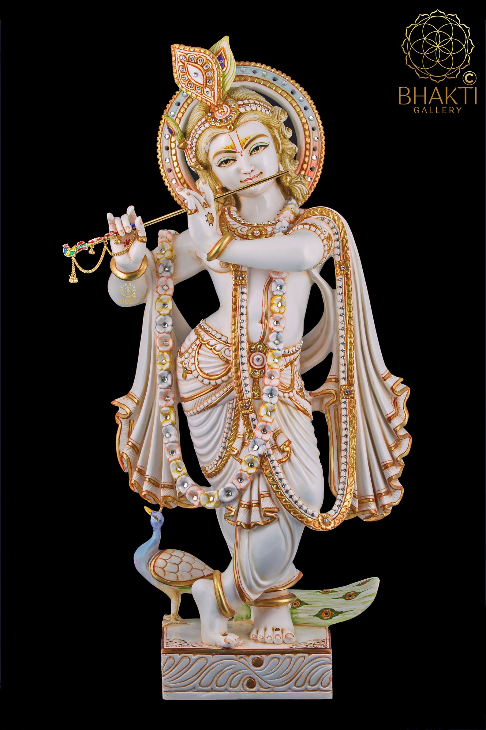 Krishna Statue Lord Krishna Statue Standing Krishna Avatar Etsy