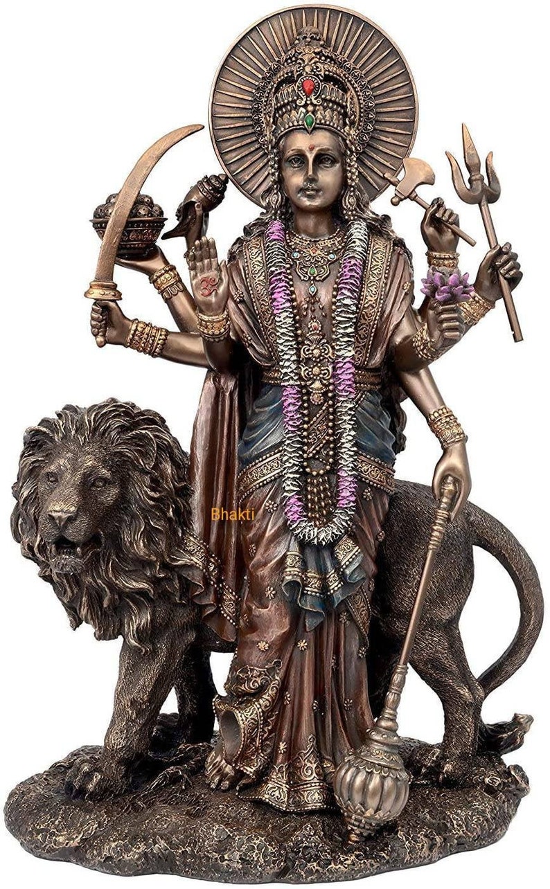 Durga Statue Goddess Durga Statue 11inch Parvati Statue Etsy