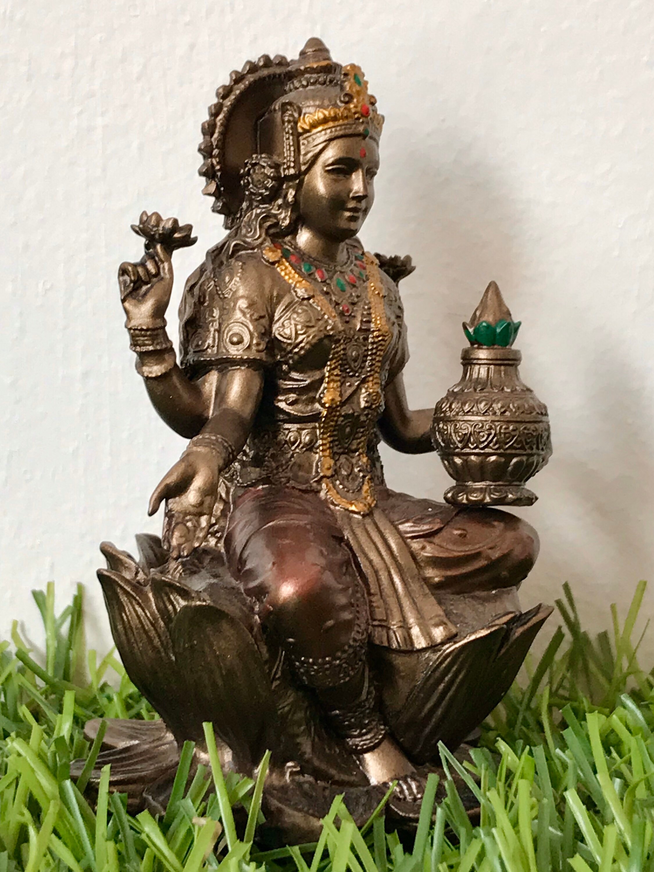 Goddess Lakshmi Statue Goddess Laxmi Statue Sitting Lakshmi. Etsy