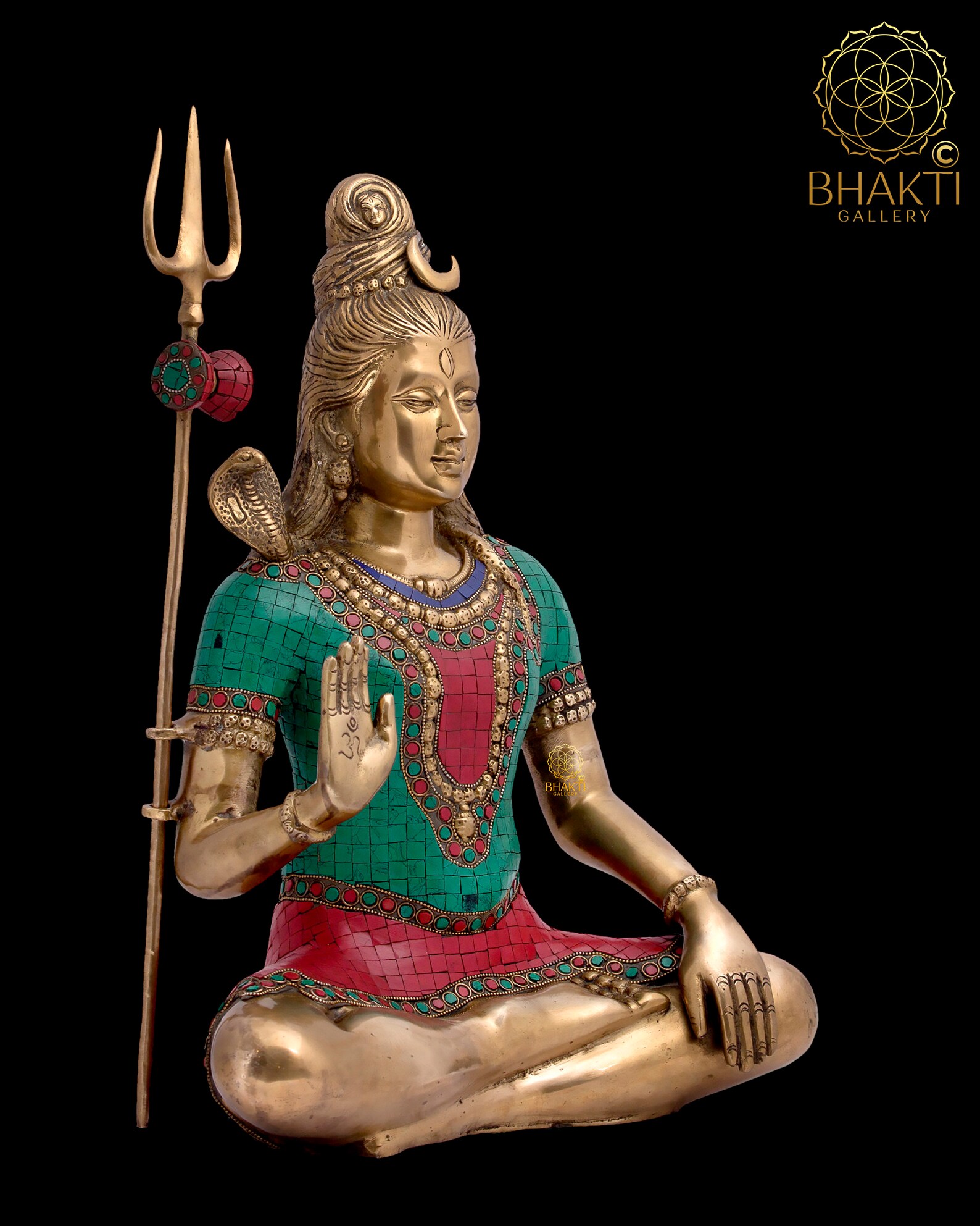 Big Size Brass Shiva Statue Large 21 Idol Mahadev Etsy