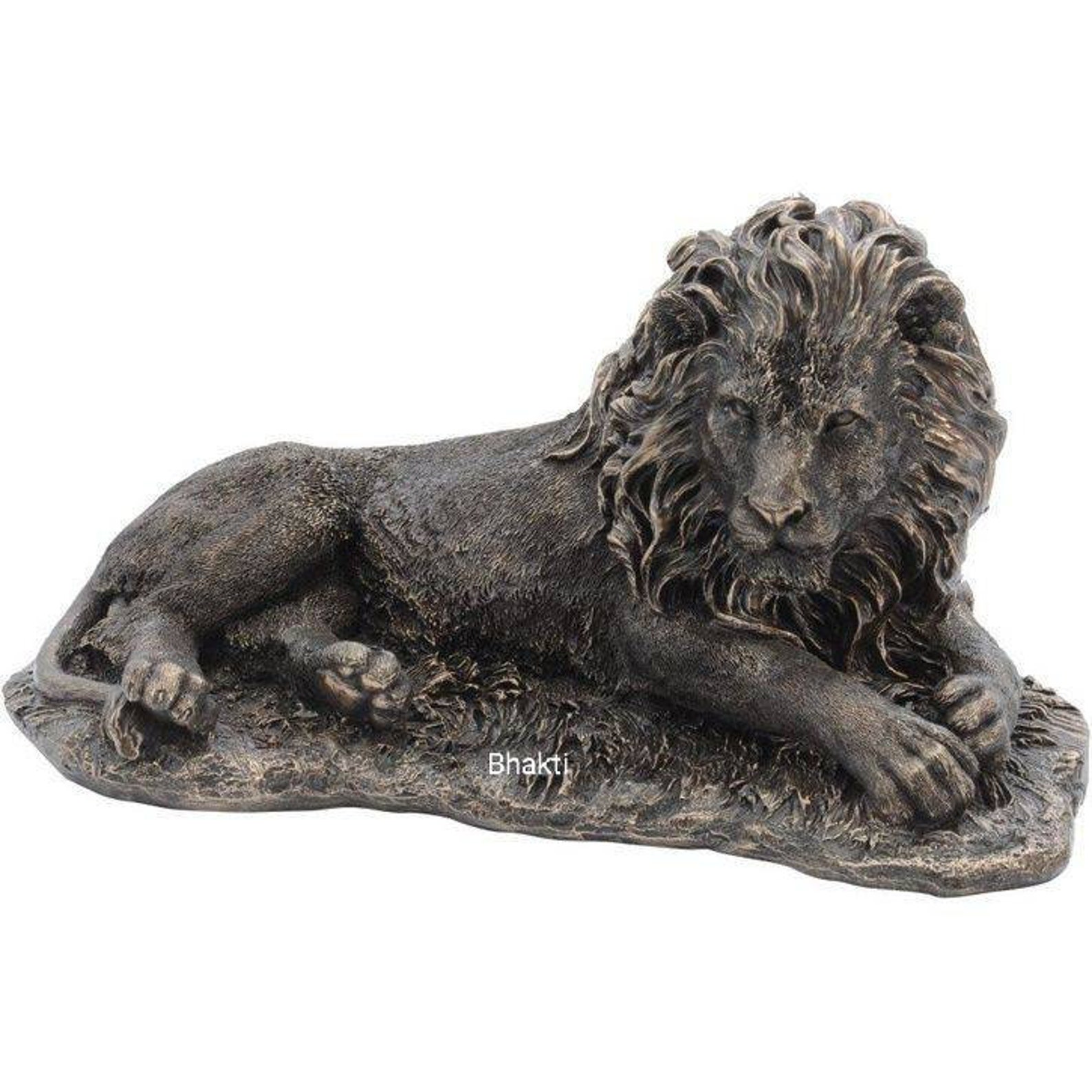 Lion Statue 12.5 Inch Sitting Lion Statue African Lion Etsy